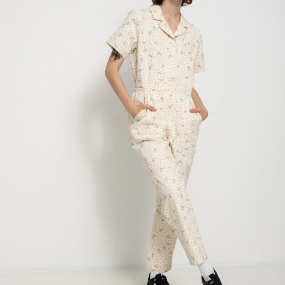 RVCA | Nightshift Short Sleeve Floral Jumpsuit | Sz. S - Picture 2 of 14